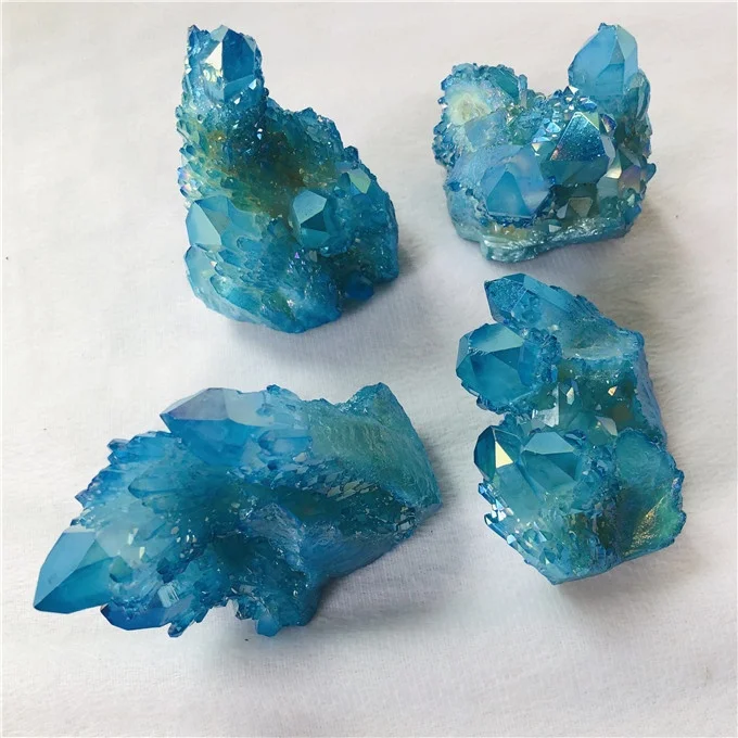 Оптовая продажа натурального голубого кристалла кварца aura