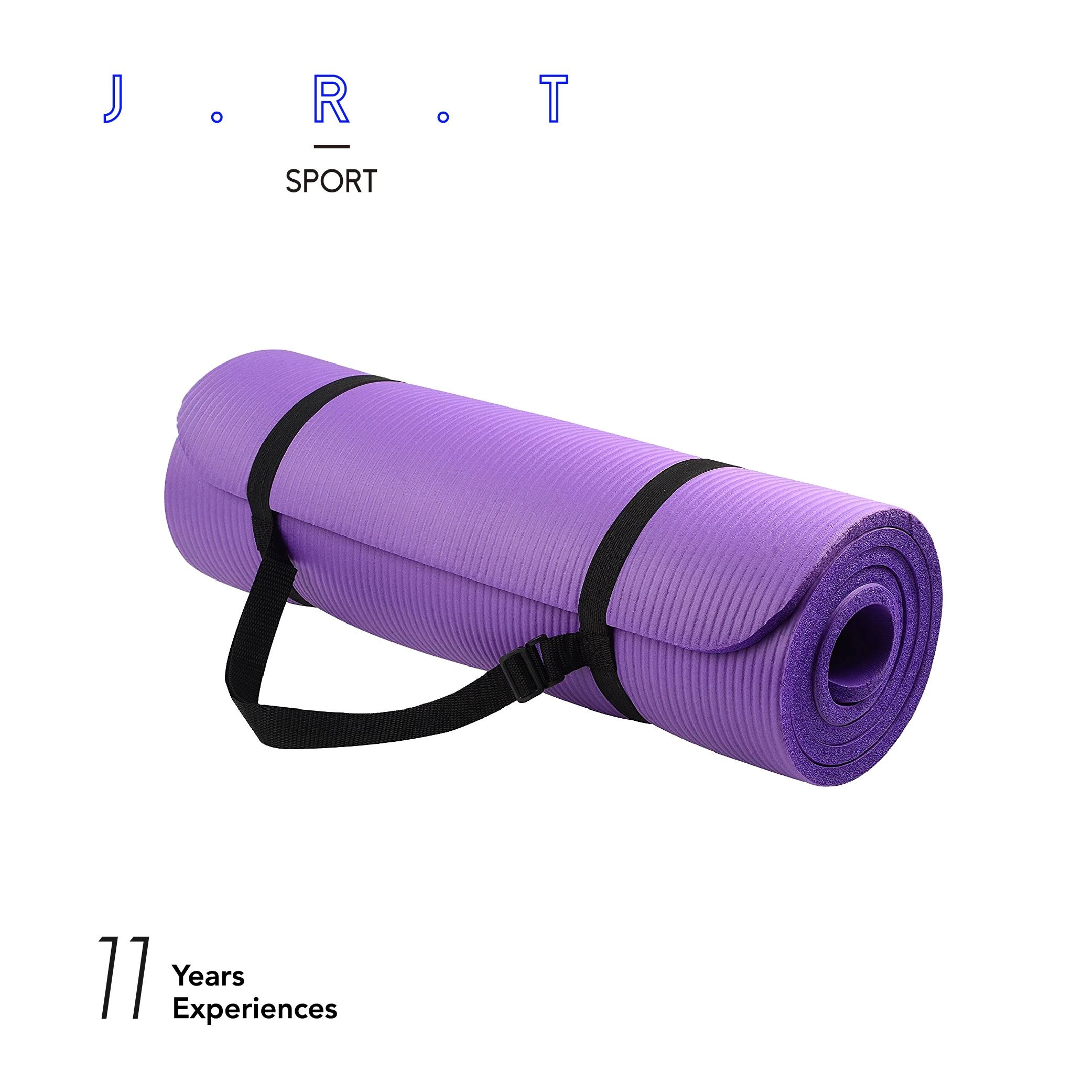 Non-slip Durable NBR Yoga Mat with Carrying Strap