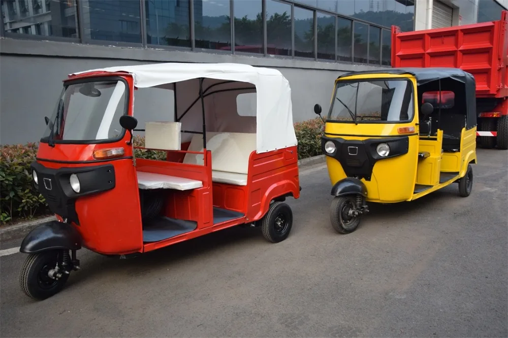 China Hot sale Tuk Tuk original factory gasoline 3 wheel passenger tricycle and spare parts for sale