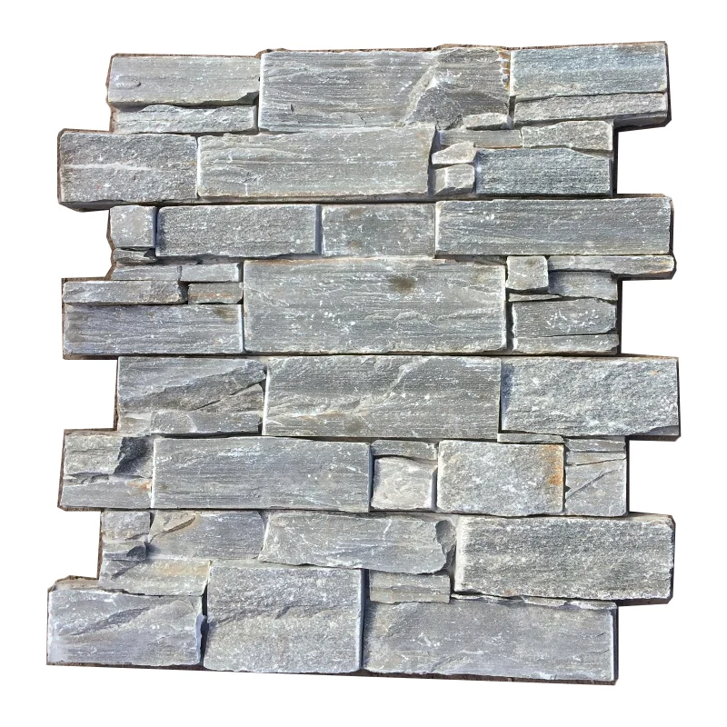 
Exterior home stone facades gray stone cladding backsplash cement back 610x150mm 