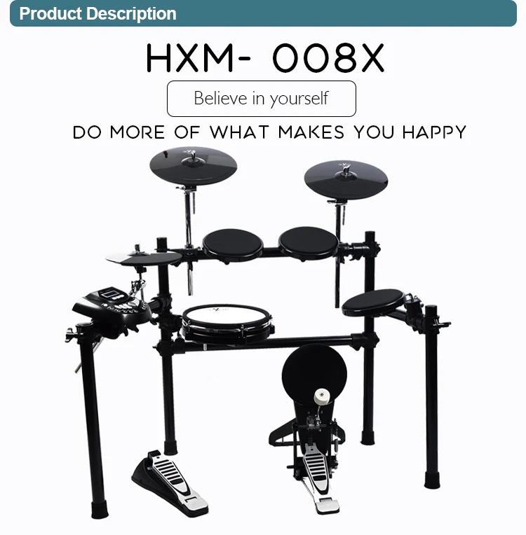 HXM drum HD008X digital drum set 8-piece electronic drum set percussion jazz