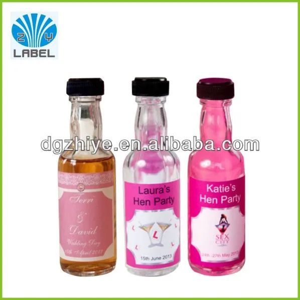 сильный клей бутылки напитка клей наклейки, таможня сильных клей стикер