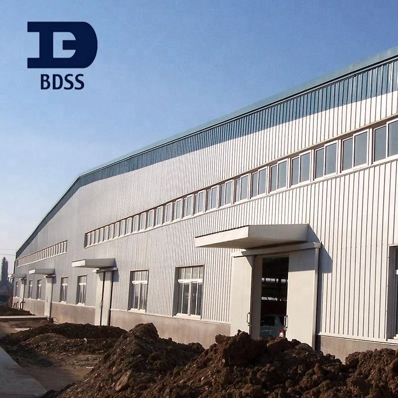 
ISO Certified Prefab Steel Structure Workshop Warehouse Construction 