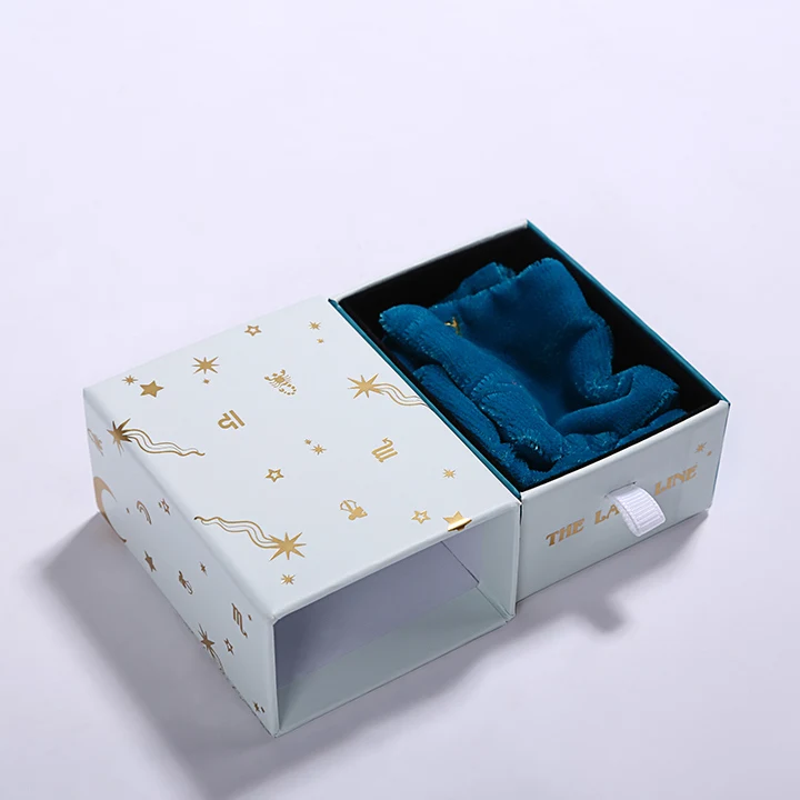 High quality beautiful slide out cardboard drawer style gift match box
