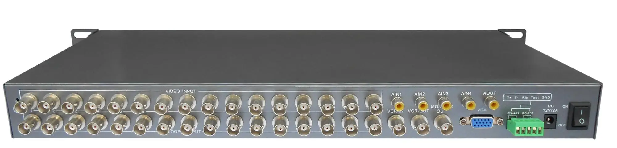 
Cheap Rack-Mounted VGA Real-time 16CH Video Splitter Color quad multiplexer 