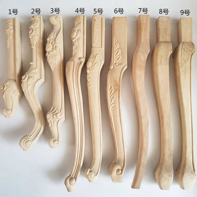 Solid Wood Queen Anne/Victorian furniture legs carved funriture legs