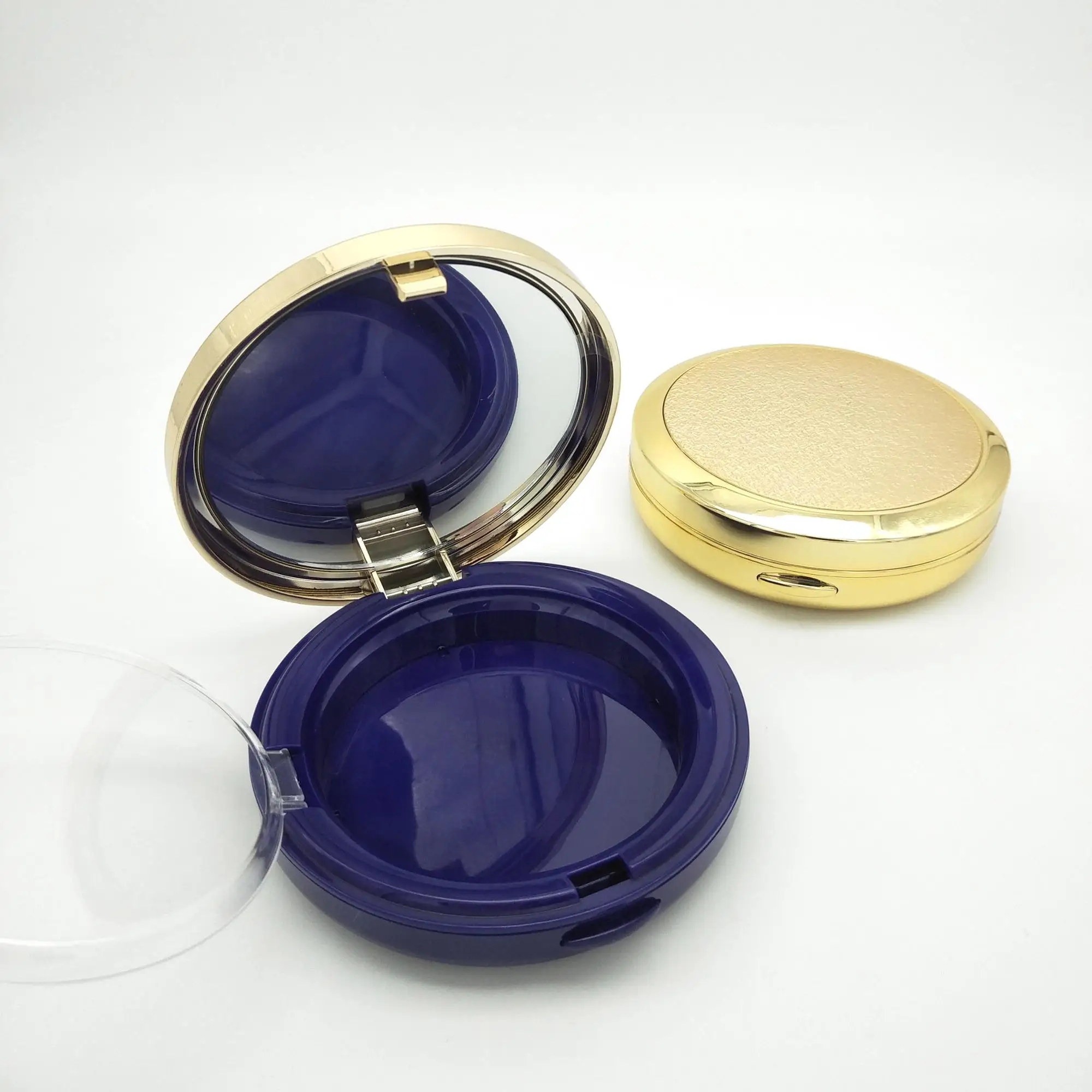 WH-F125 Luxury OEM round empty pressed powder compact case