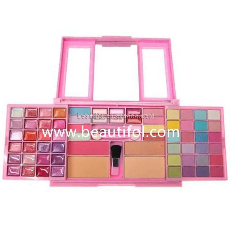 Heart shape multi-color kid eyeshadow palette, makeup palette, waterproof soft moisture eye use powder shadow