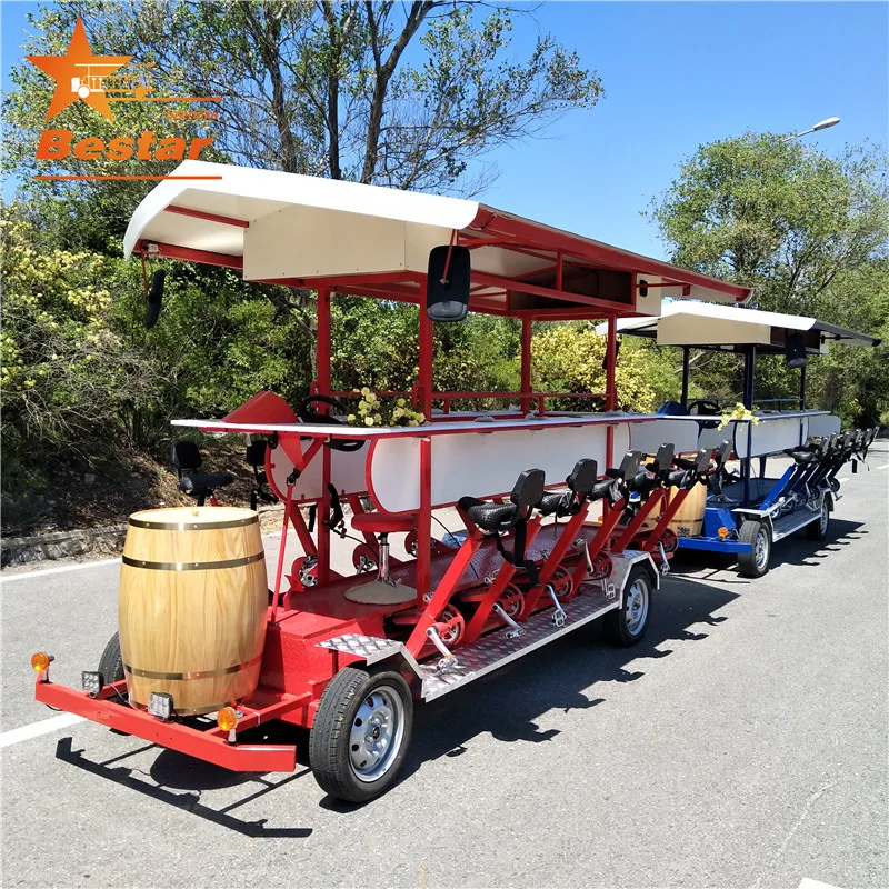 Four wheels bicycle for Europe beach tour pub bike sale