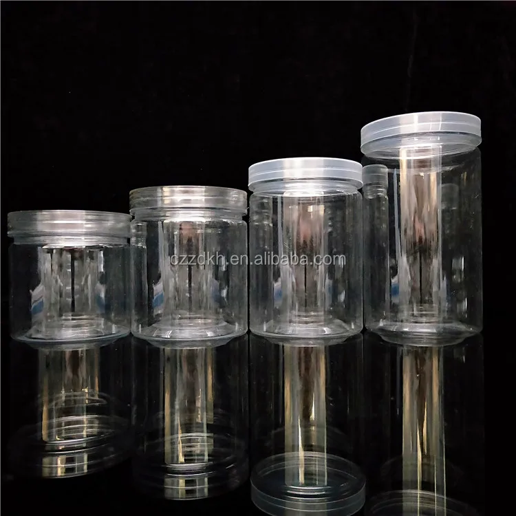 PET 100ml 150ml 175ml 200ml 250ml Clear Transparent Food Can Plastic Spice Jars