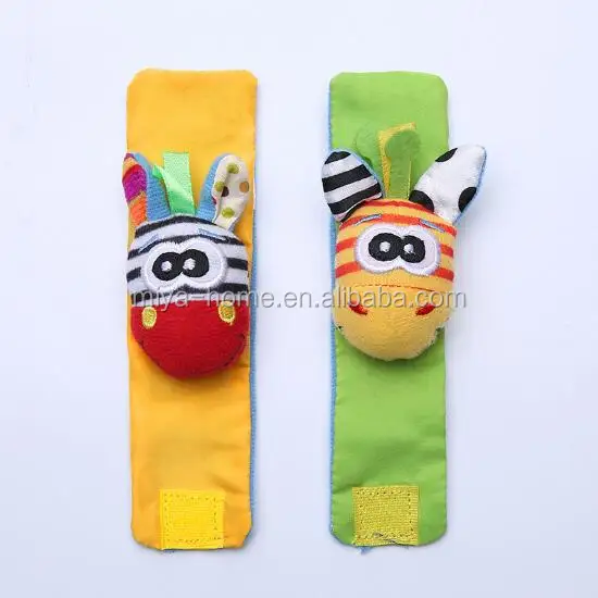 Hot Selling socks Infant Baby / Kids Sock rattle toys Wrist Rattle and Foot Socks / Newborn Gift Soft Toy for Children