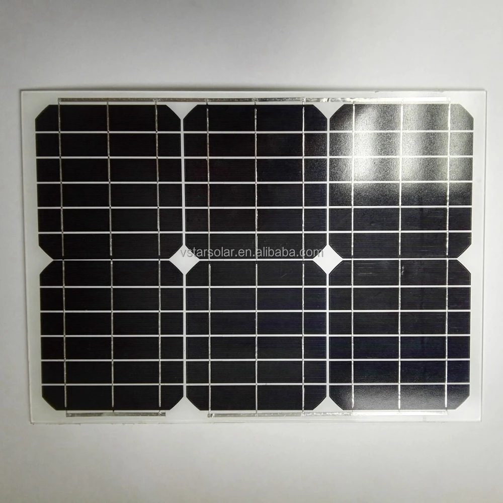 Customized 3W 5W 6W 10W 20W 6V 12V 18V Small Glass laminated Solar Panel with ABS/Aluminum frame with cable+junction box