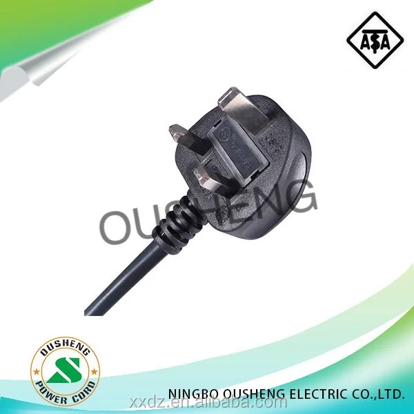 UK plug to IEC 60320 C19 power cord