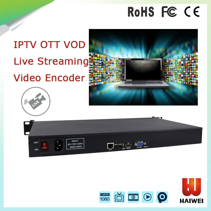 H3412 Hospitality IPTV System Equipment Hardware Encoder TV OTT VOD/IPTV Solution Streaming Encoder MultiCast/Unica