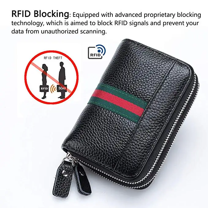 RFID Blocking Travel Passport Wallet Genuine Leather Credit Card Key Wallet Car Holder Case Secure 9 Slots,6 Key Hooks