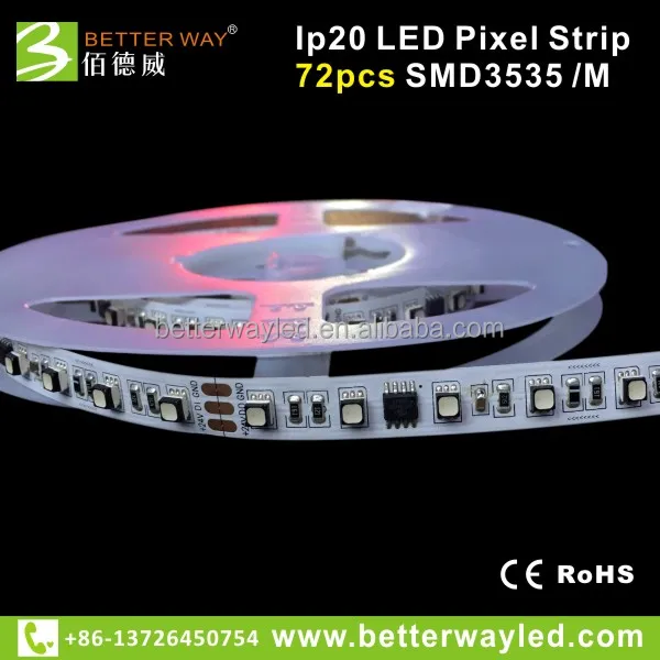 Лучшая цена 72 LED пикселей волшебный свет LED SMD 5050 IC gray65536 с декодер