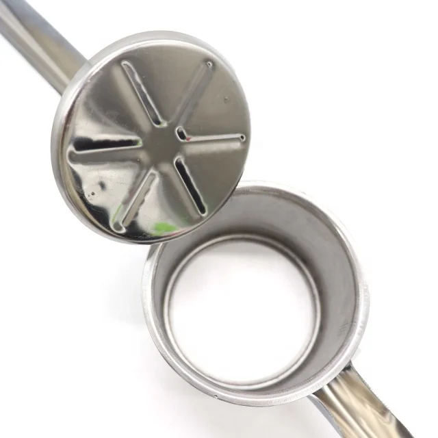 RTS Food Grade Stainless Steel Garlic Potator Replaceable Masher Press Ricer with Three Blade Professional Tool