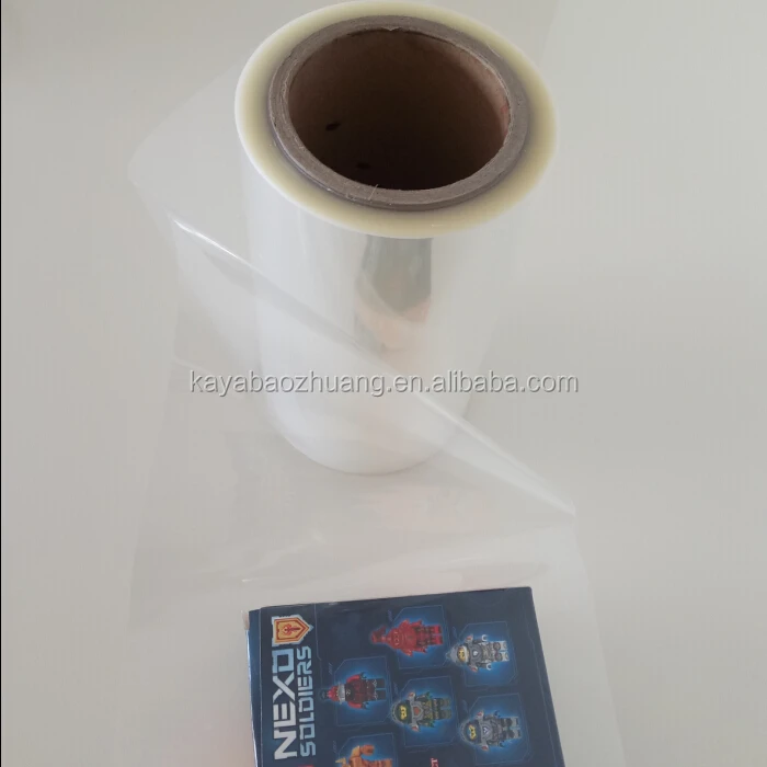 Center folded PVC Shrink Wrap plastic Film in roll for packaging