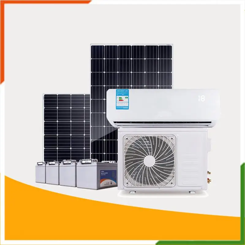 Многофункциональный Гибридный кондиционер на солнечной батарее, 100% btu