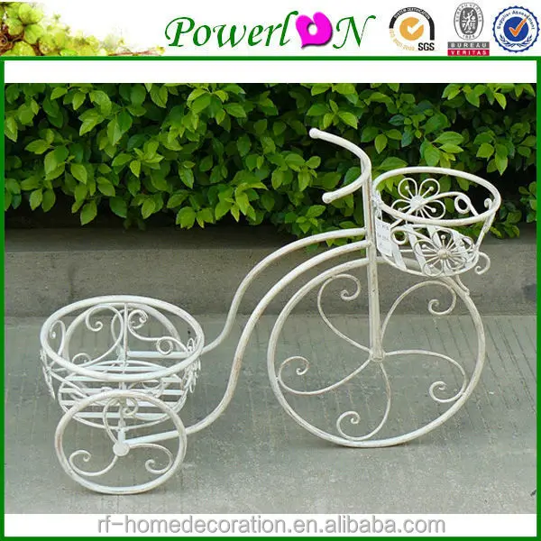 Hot selling Wrought Iron Bike Flower Pot