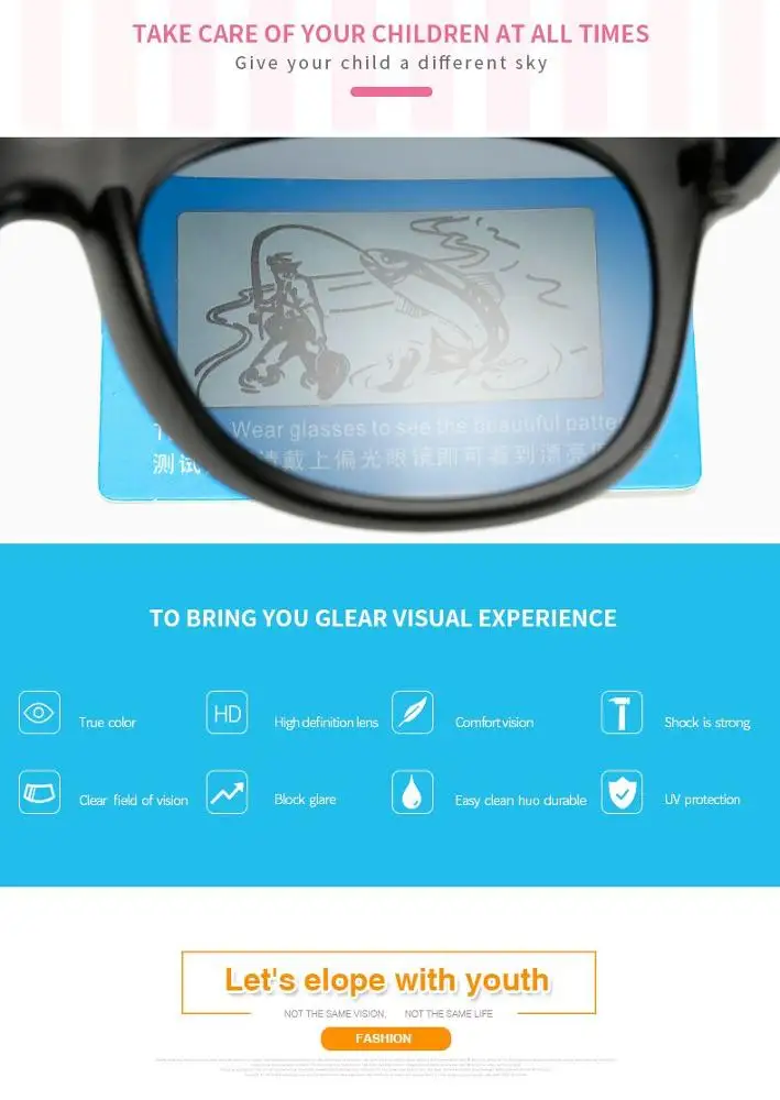 Fashion Children Sunglasses Boys Girls Kids Polarized Sun Glasses TR90 Silicone Safety Glasses Baby Eyewear UV400 Oculos