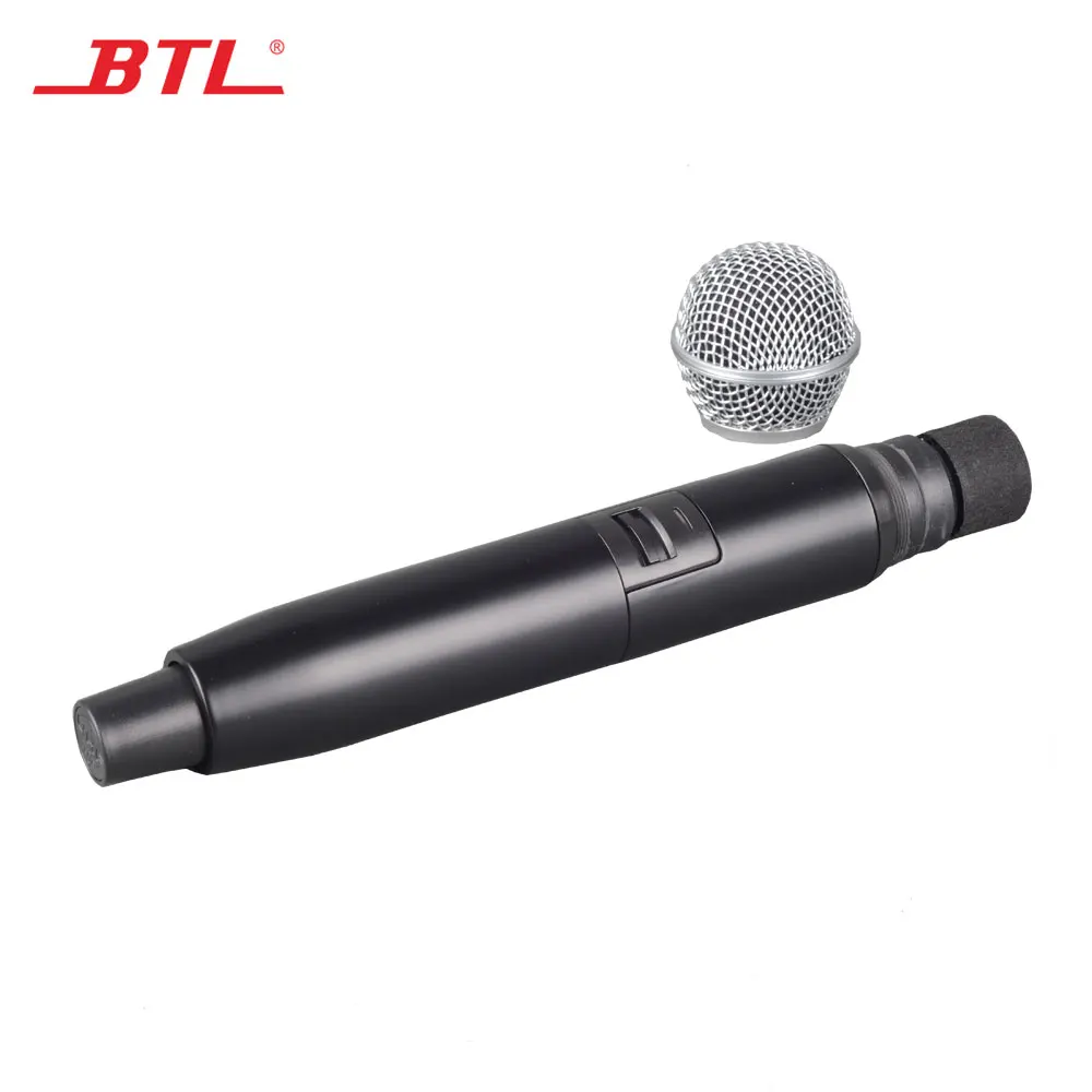 BTL Factory Produced UHF diversity wireless microphone with 2 mic