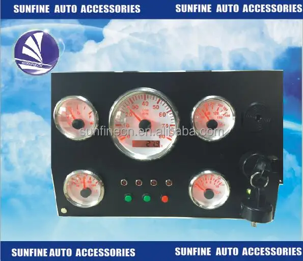 5 Gauge  TJ Direct Fit Gauge Panel Bezel Flat Aluminum Custom Hot Rod Panel