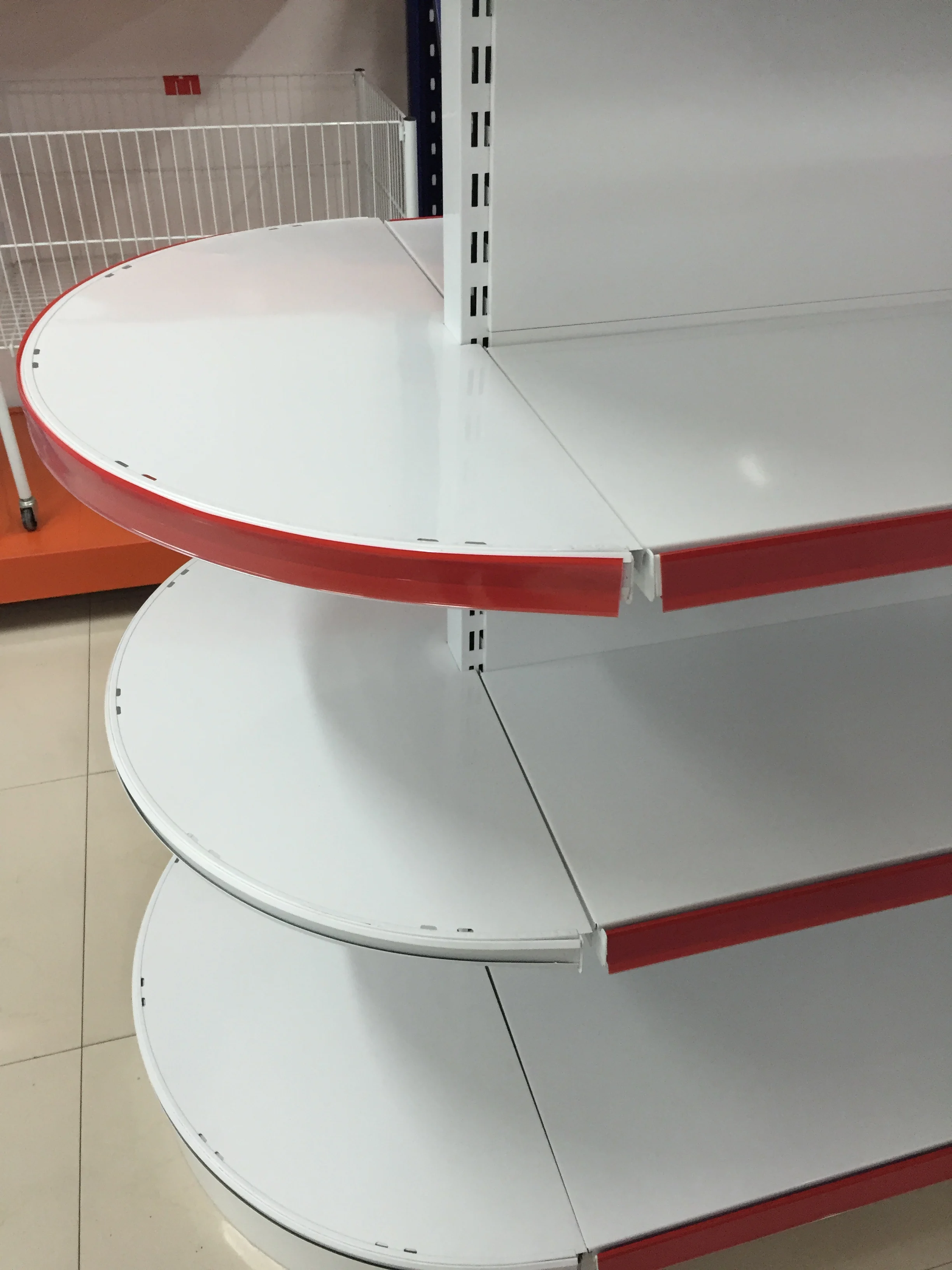 Выставочный стенд gondola для супермаркетов размером на заказ и металлическим