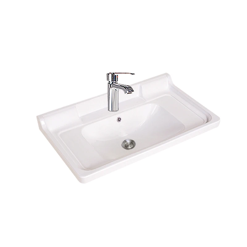 Индивидуальная Керамическая Настольная раковина Настенная в скандинавском стиле для отеля роскошная белая прямоугольная ванной комнаты