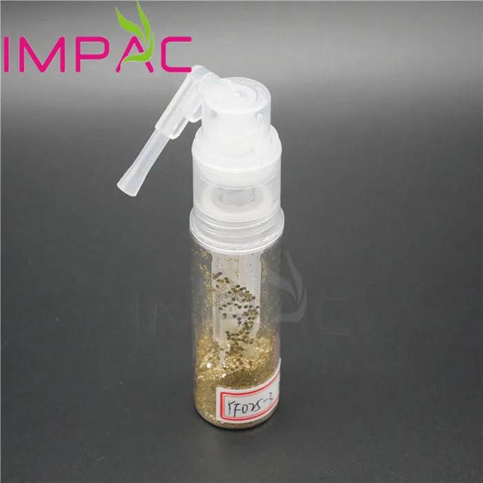 Plastic customizable pepper spray bottle with body shimmer sprayer 25ml