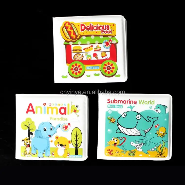 Early Education Other Baby Toys Washable Baby Bath Books,EVA cute cartoon animal number book for kids waterproof baby bath book
