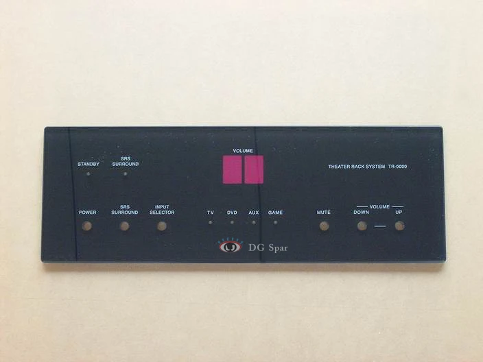 Customized silk-screen printing  graphic overlay with 3M adhesive