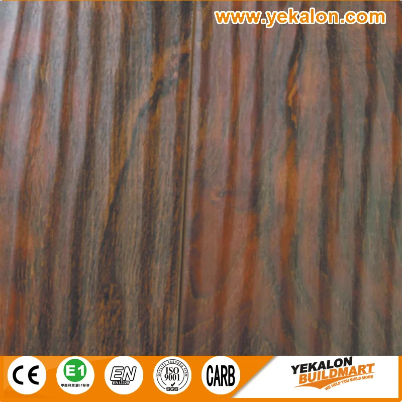 New Embossed V-groove Oak Country 12 mm MDF high gloss outdoor waterproof beech wood laminate flooring