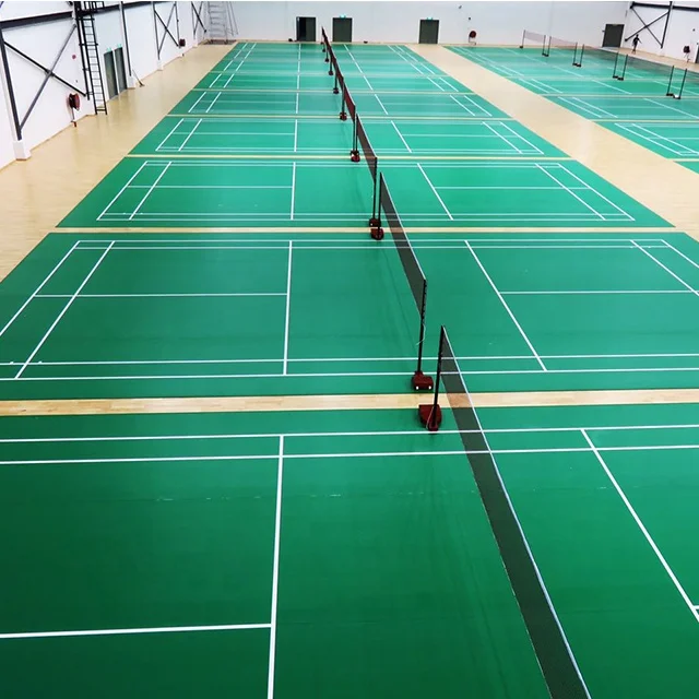 
Indoor sports flooring used for badminton court flooring 