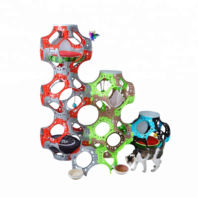 Бытовые Пластиковые складные моющиеся Игрушечные Мячи «сделай сам» для кошек и замков