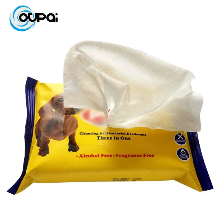 Customized  Pet Cleaning & Grooming Dog Cleaning Wet Pet wipes