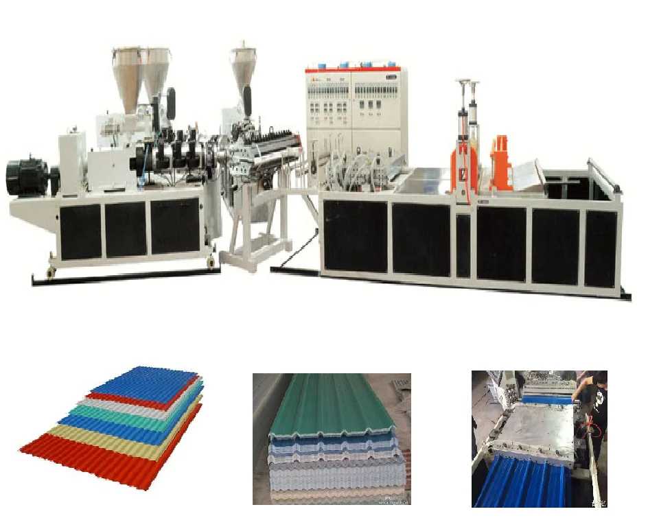High Quality Wave PVC Roof Tile Extrusion Line Corrugated Tile Making Machine