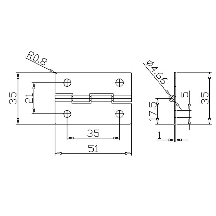  Металлические узкие петли из нержавеющей стали на 270 градусов для дверного шкафа