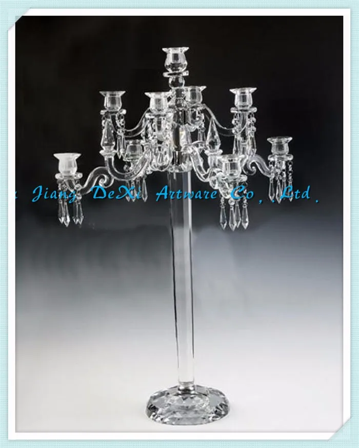 9arms crystal wedding table center pieces crystal candelabra