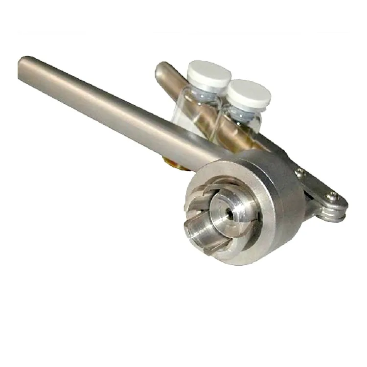 glass vial open crimper flip top cap closing machine