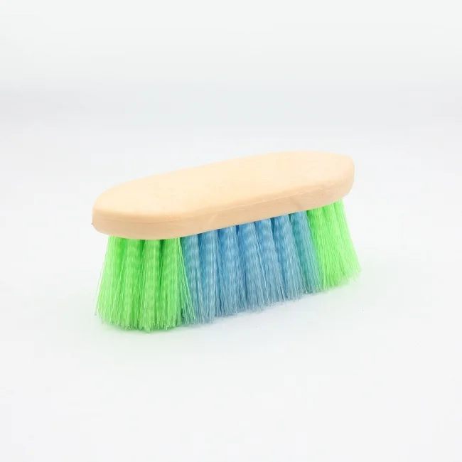 horse brush with colorful bristle for cleaning the horse