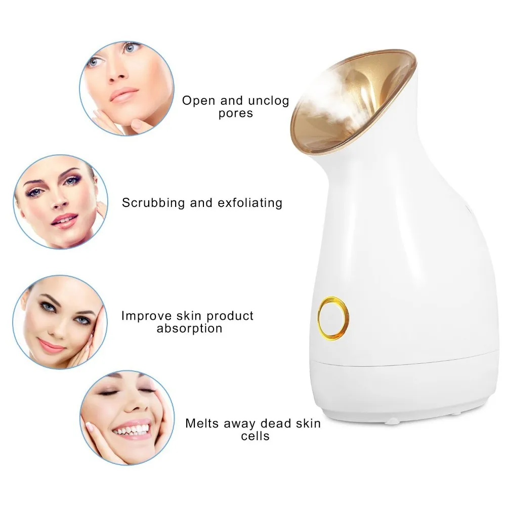 New Patent Hand Held Facial Steamer Cold Nano Sprayer Face Beauty Moisturizer Vaporizer