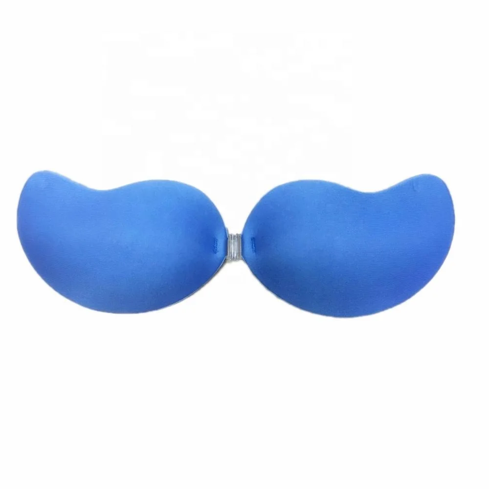 Buckle Wedding Nipples Gather Silicone Bra Women Drawstring Strapless Backless Invisible Silicone Push-up Sexy Bra