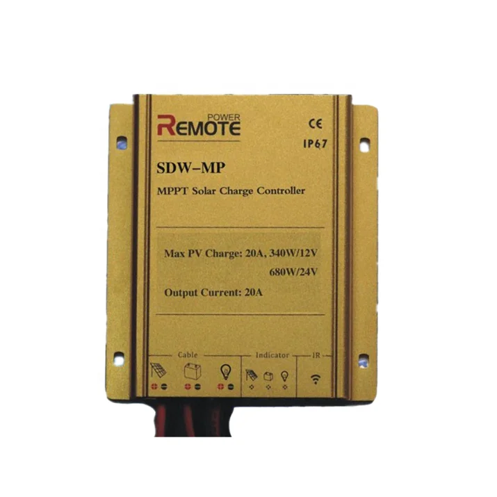 Контроллер заряда солнечной системы IP67 10A/20A MPPT