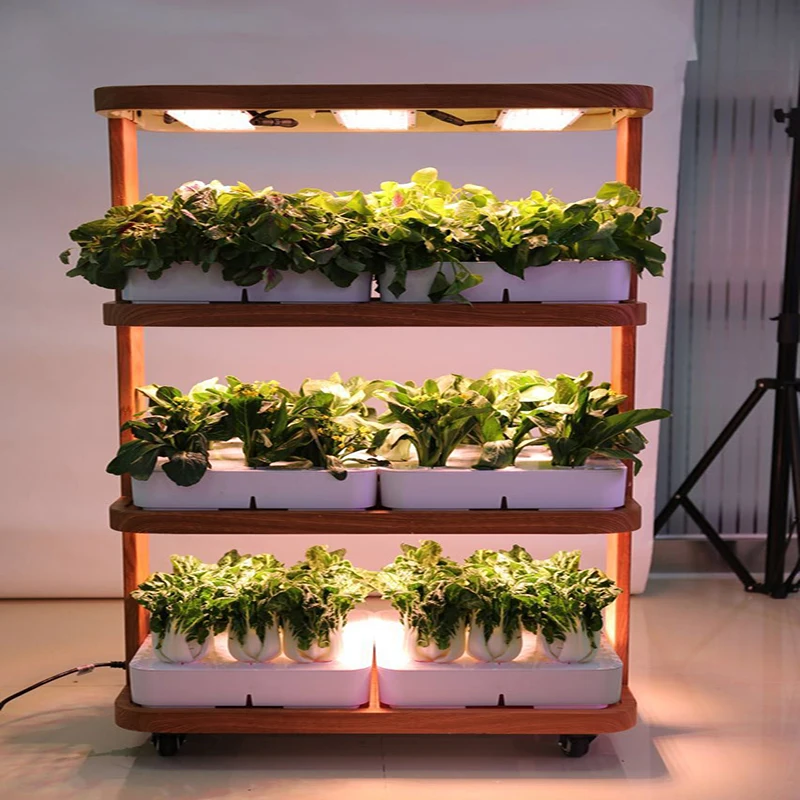 Fully Automated Smart Hydroponic Pots at-Home Grow System with Hydroponic Trays