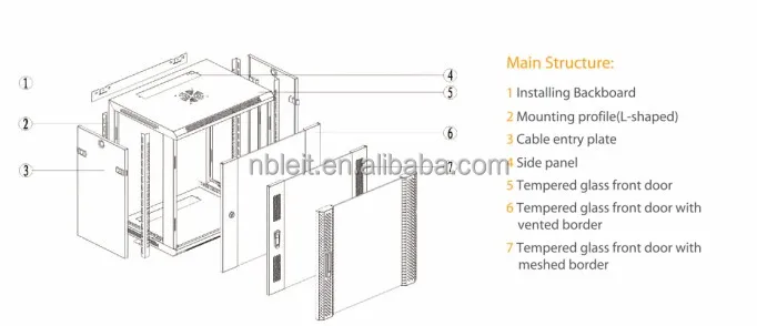 4 6 9 12 15 18 27 U Standard Wall Mount Network Server Switch Rack Mini Server Racks