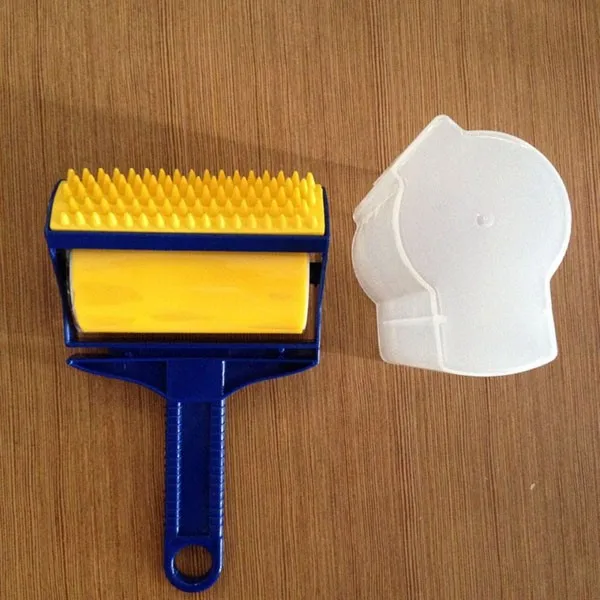 Reusable Pet Hair Picker Clothes Fur Fluff Sticky Lint Roller Remover Brush