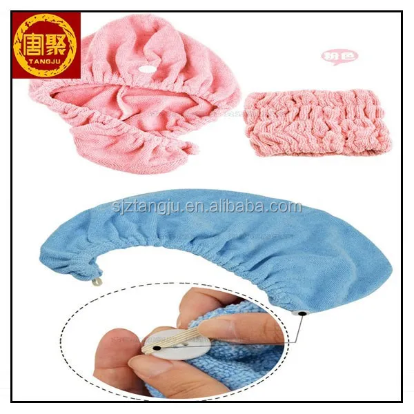 Aquis Essentials Microfiber Hair Turban with Button Closure, Celadon 1 ea