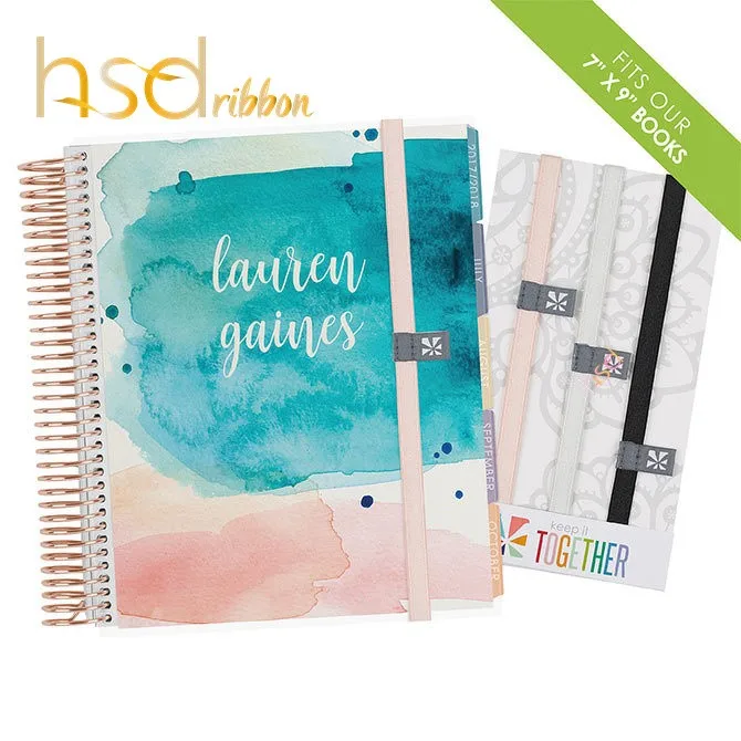 
HSDRibbon Professional custom handmade colorful Elastic Bookmark 