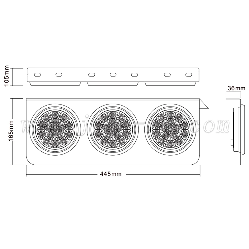 
2017 12V 24V LED light Rear Turn Signal Truck Trailer Caravan Led Trailer Tail Lights Stop Rear Tail Indicator Light 
